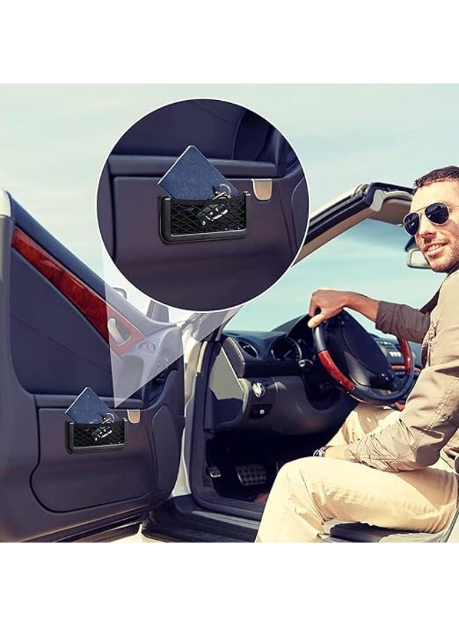 Storage Net Bag for Cars, For Handy Items Storage 2PCS - Black - Image 3