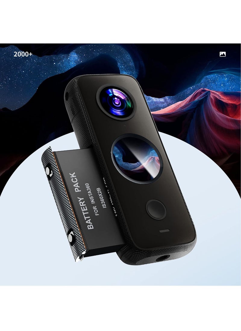 Rechargeable Battery for Only Insta360 One X2 Battery Fully Compatible with Insta 360 One X2 Camera Battery Charger Accessories