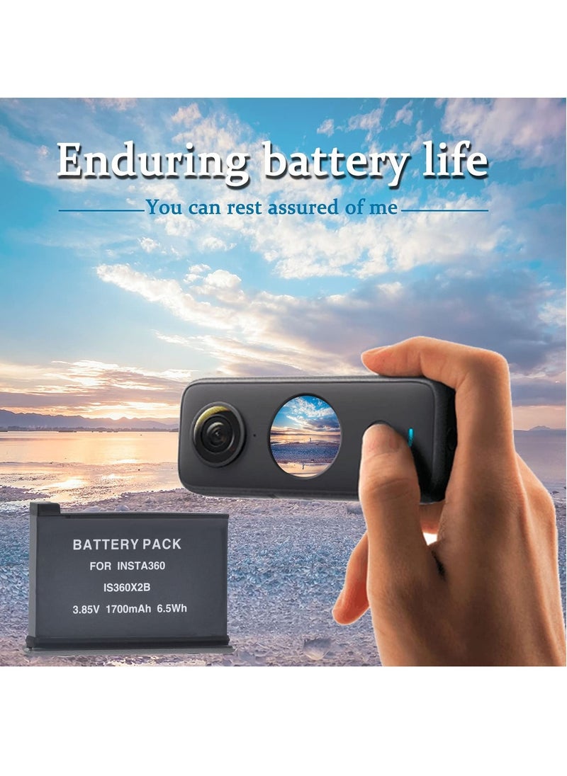 Rechargeable Battery for Only Insta360 One X2 Battery Fully Compatible with Insta 360 One X2 Camera Battery Charger Accessories