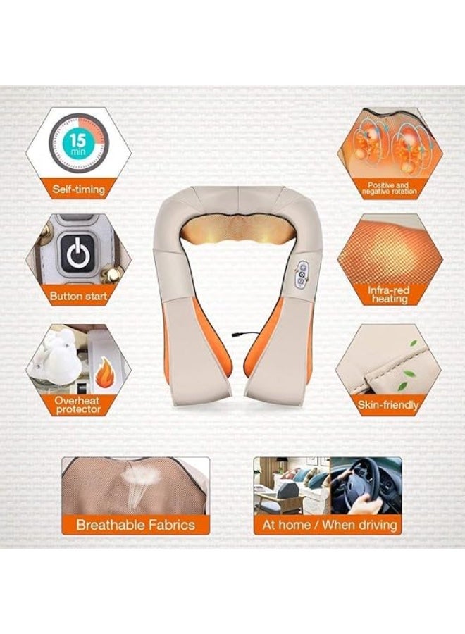 Neck Massager with Heat – Deep Tissue Corded Massager for Neck, Shoulders, and Back Pain Relief - Image 3