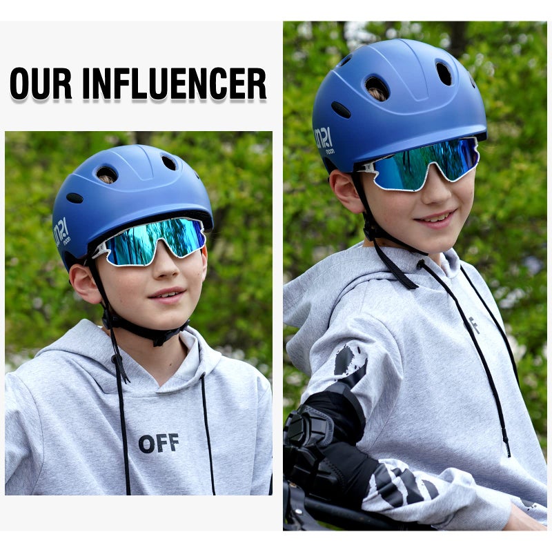 DUCO Kids Sunglasses Youth Baseball Sun Glasses Lightweight TR90 Frame UV400 Sports Cycling Shades for Boys Girls DK268 - Image 2
