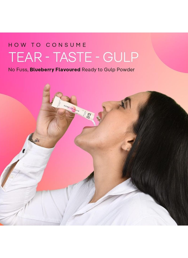 The Good Bug - Good To Glow SuperGut Stick 5 Billion CFU of Clinically Proven Strains Pre+Probiotic+Nutrients | Helps Promote Radiant Skin Healthier Skin, Hair & Nails For Women - 3gx15 sticks - Image 1