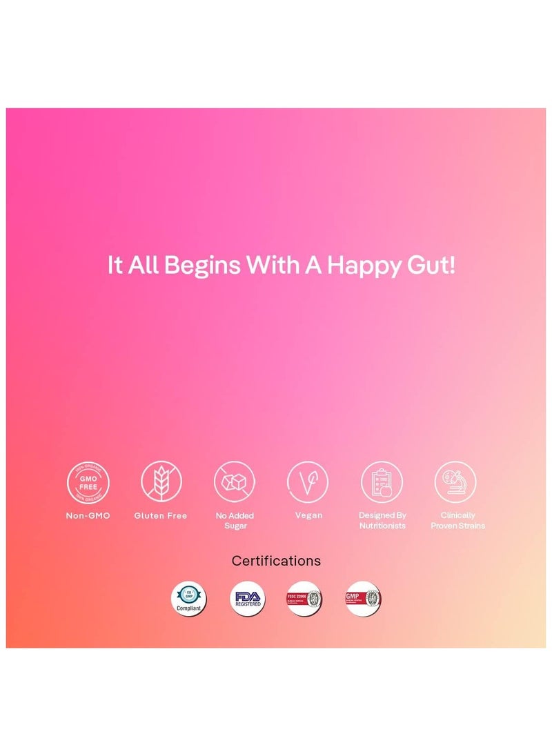 The Good Bug - Good To Glow SuperGut Stick 5 Billion CFU of Clinically Proven Strains Pre+Probiotic+Nutrients | Helps Promote Radiant Skin Healthier Skin, Hair & Nails For Women - 3gx15 sticks - Image 1