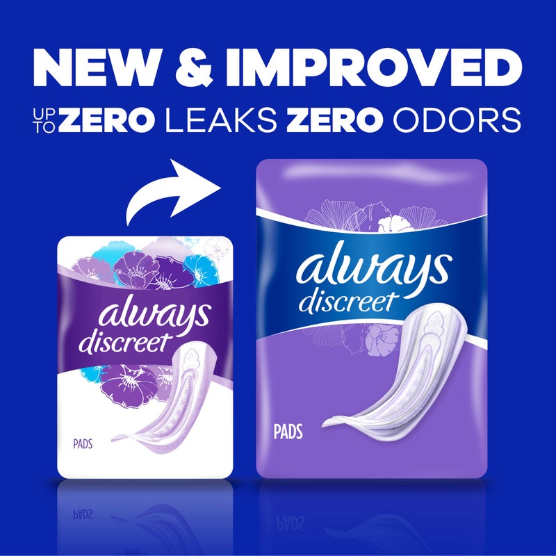 Always Discreet for Bladder Leaks, Ultimate Overnight, Long Length, 28 Pads (Packaging May Vary) - Image 2