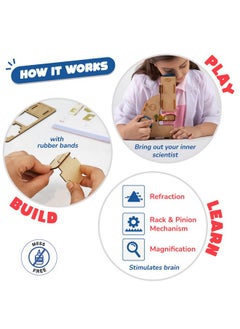 Smartivity Smartivity Microscope 100x Zoom Toy for Kids Age 8-10-12-14 Years Old | Birthday Gifts for Boys & Girls | DIY Science Toy for Kids 8-14 Years Old Students I STEM Sciene Kit  - Image 3