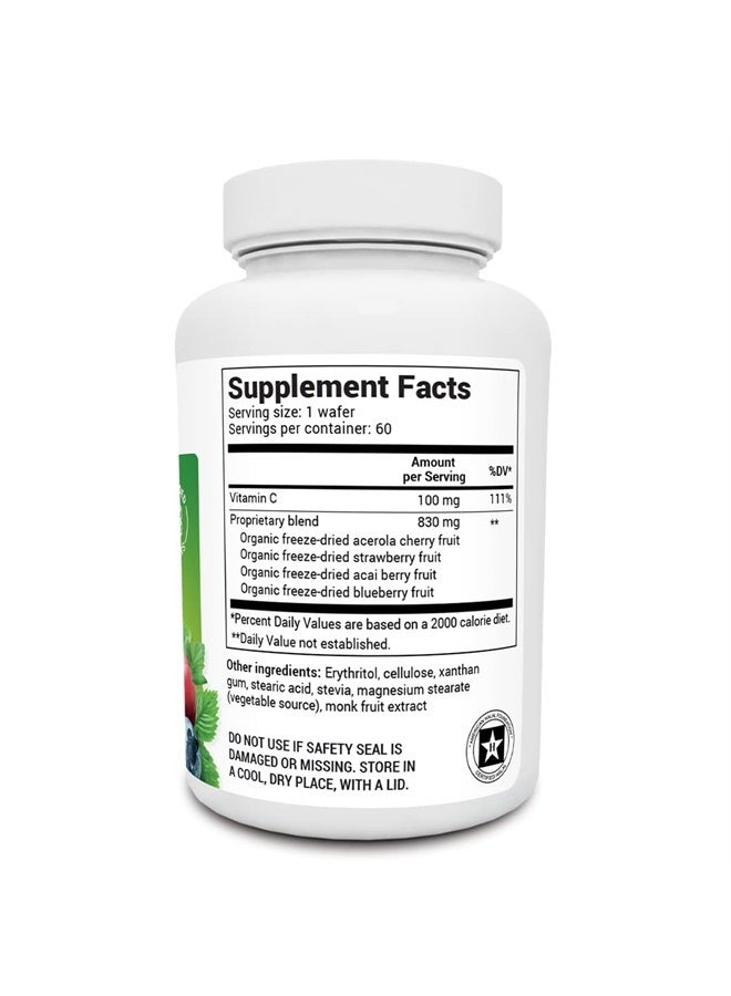 Dr.Berg Vitamin C Complex Whole Food (60 Chewable) 100% Natural Vitamin C from Just 4 Berries, Non-GMO - Image 5