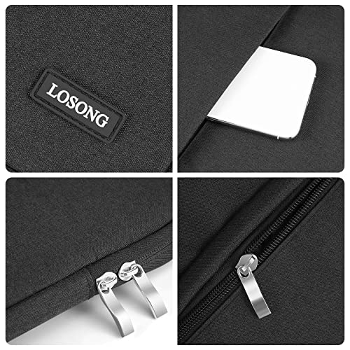 Losong 17.3 Inch Portable Monitor Case, Protective Carrying Sleeve for Most 17.3 Inch Portable Monitors, Water Resistant Laptop Display Bag with Accessory Pocket, Size-16.3"x10.6" Black - Image 4