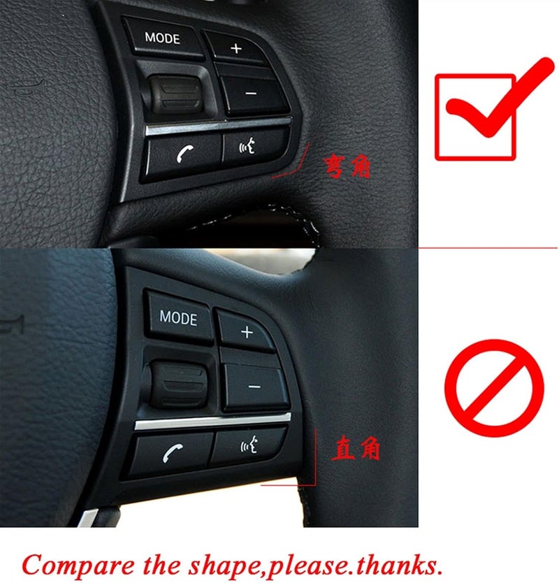 Wivplex ABS Chrome Steering Wheel Button Cover Trim for BMW - Image 3