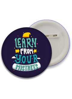 D2c D2C Stainless Steel Safety Pin Printed Positive Mind, Good Vibes & Motivational Quotes Design Glossy Finished Button Badges | Pack of 5 (58 mm)  - Image 2
