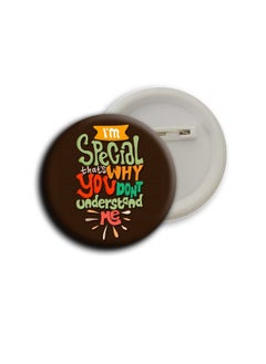 D2c D2C Stainless Steel Safety Pin Printed Positive Mind, Good Vibes & Motivational Quotes Design Glossy Finished Button Badges | Pack of 5 (58 mm)  - Image 4