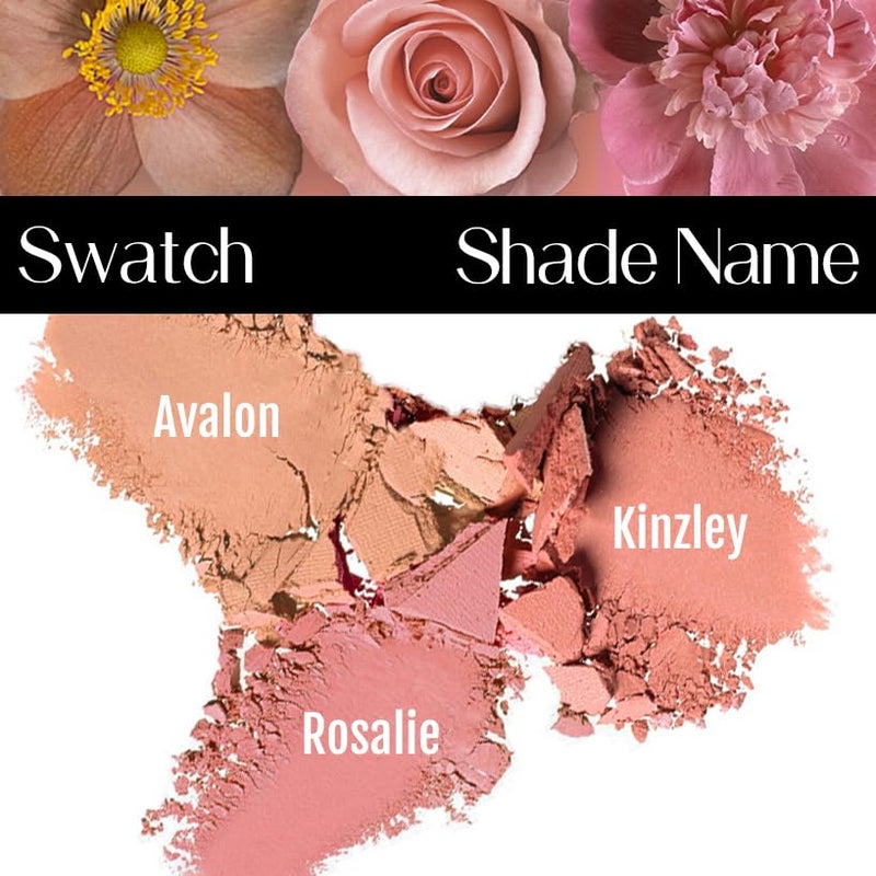 BaeBlu Organic Blush 100% Natural Pressed Mineral Powder, Made in the USA, Rosalie - Image 3