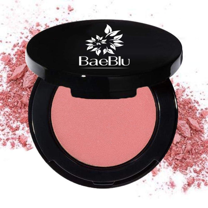 BaeBlu Organic Blush 100% Natural Pressed Mineral Powder, Made in the USA, Rosalie - Image 1
