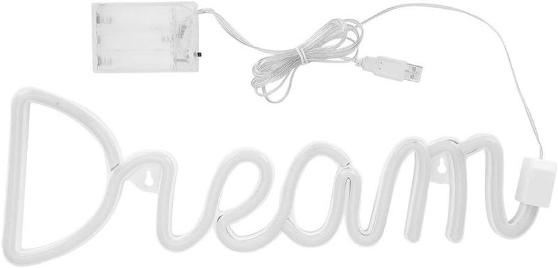 Dream Shape Decorative LED Light, Unique English Letter, USB or Battery Powered - Warm Lighting Effect, Modern Design, Ideal for Bedroom and Party - Image 1