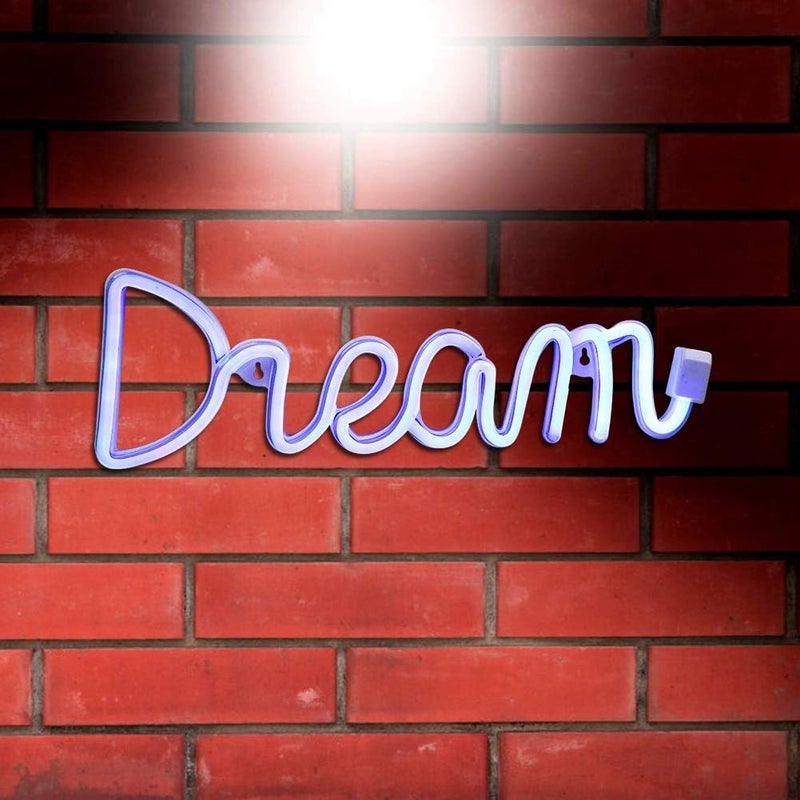 Dream Shape Decorative LED Light, Unique English Letter, USB or Battery Powered - Warm Lighting Effect, Modern Design, Ideal for Bedroom and Party - Image 5