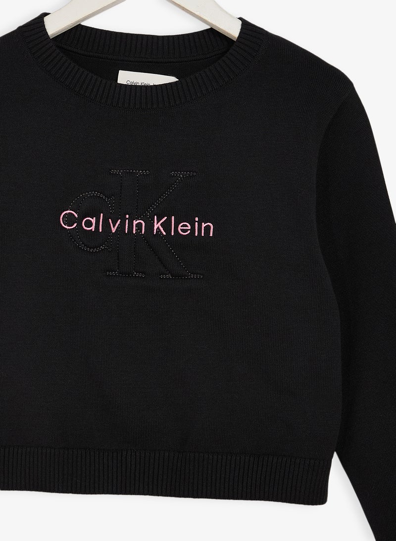 Calvin Klein Jeans Youth Graphic Pullover Sweatshirt - Image 3