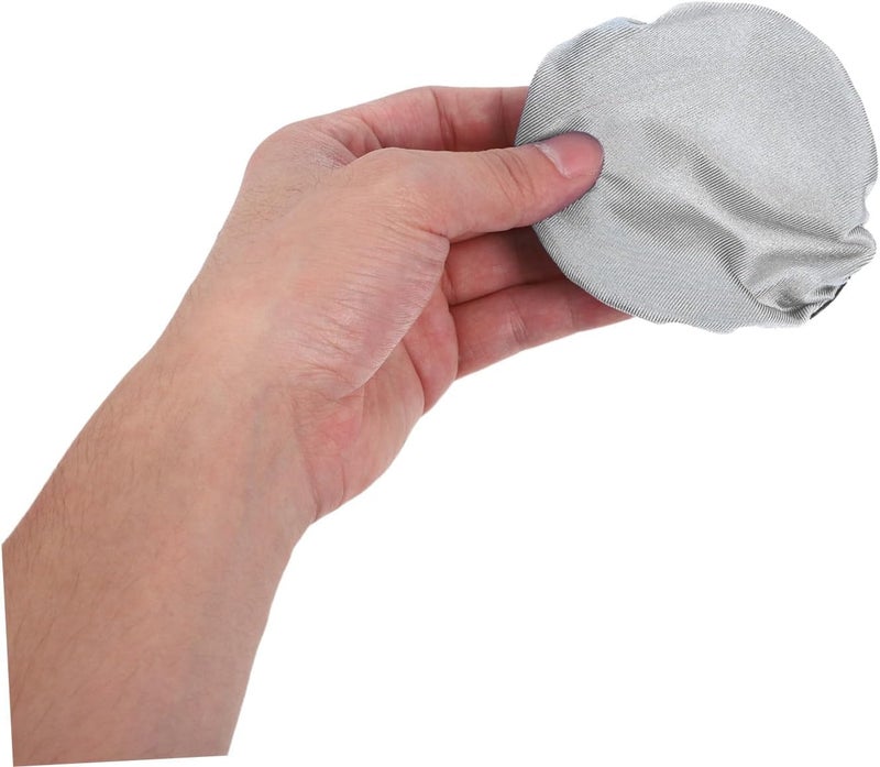 Polished safe edge Luxshiny 10pcs Large Gray Fabric Headphone Ear Covers, Washable Breathable Sweat-Proof Earpad Cushions for Over-Ear Headsets, Protective Dust Covers for Gaming and Daily Use Space saving - Image 4