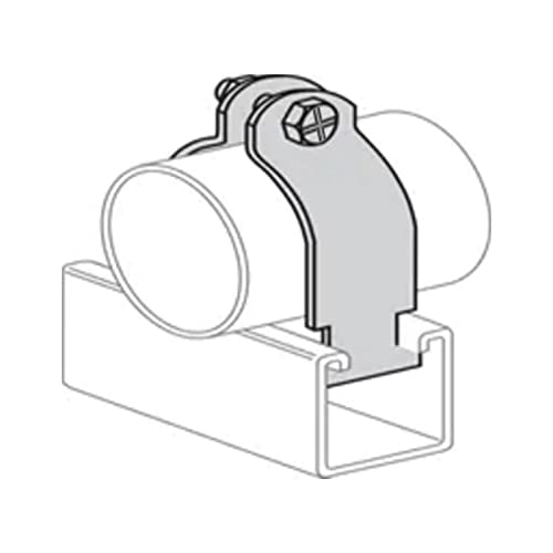 Baudelun 1-1/4" EMT Strut Clamps for Rigid Conduit and Pipe, 4 Packs Universal Steel Strut Clamps for Rigid Conduit and EMT, Standard Electro-Galvanized Assembled with Bolt and Nut - Image 5