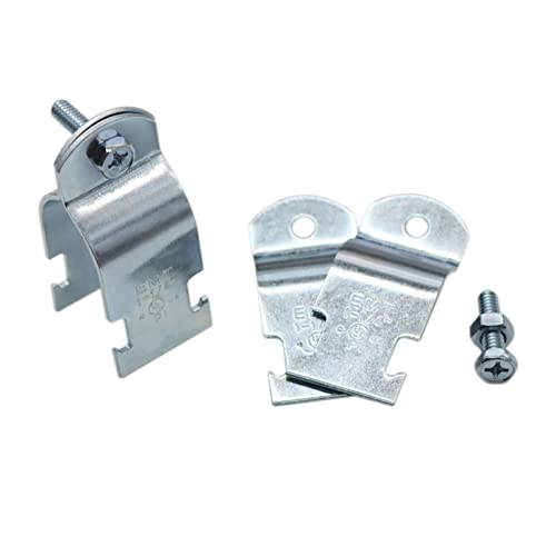 Baudelun 1-1/4" EMT Strut Clamps for Rigid Conduit and Pipe, 4 Packs Universal Steel Strut Clamps for Rigid Conduit and EMT, Standard Electro-Galvanized Assembled with Bolt and Nut - Image 3