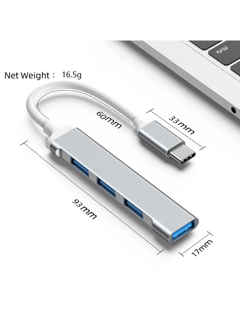 Jomo Store USB C Hub 4 Ports Adapter – Type C to USB 3.0 Extension for MacBook Pro/Air, Samsung S22 Ultra, Huawei Mate XS 2, iPad Pro, Dell XPS 15 & More  - Image 2