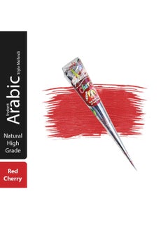 Golecha Golcha Red Cherry Color Henna Cone for Long-Lasting Color,  Temporary Tattoo & Body Art Cone, 42g (12Pcs)  - Image 3