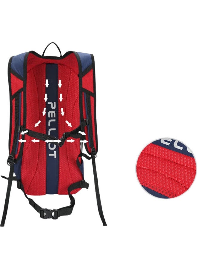 PELLIOT Outdoor Cycling Bag, Unisex Hiking Backpack, Lightweight Waterproof Rucksack For Trekking And Travel, 16042515 Obsidian Black - Image 1