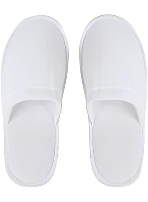 INtex HOME Closed Toe Disposable Slippers - Comfortable and Lightweight Guest Slippers for Hotels Spas and Home - for Men and Women