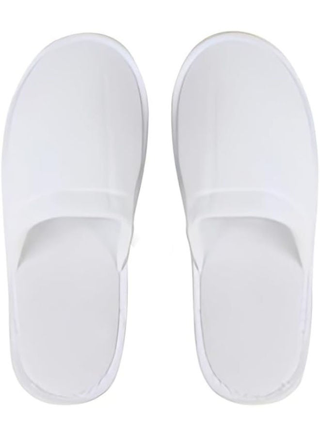 INtex HOME Closed Toe Disposable Slippers - Comfortable and Lightweight Guest Slippers for Hotels Spas and Home - for Men and Women
