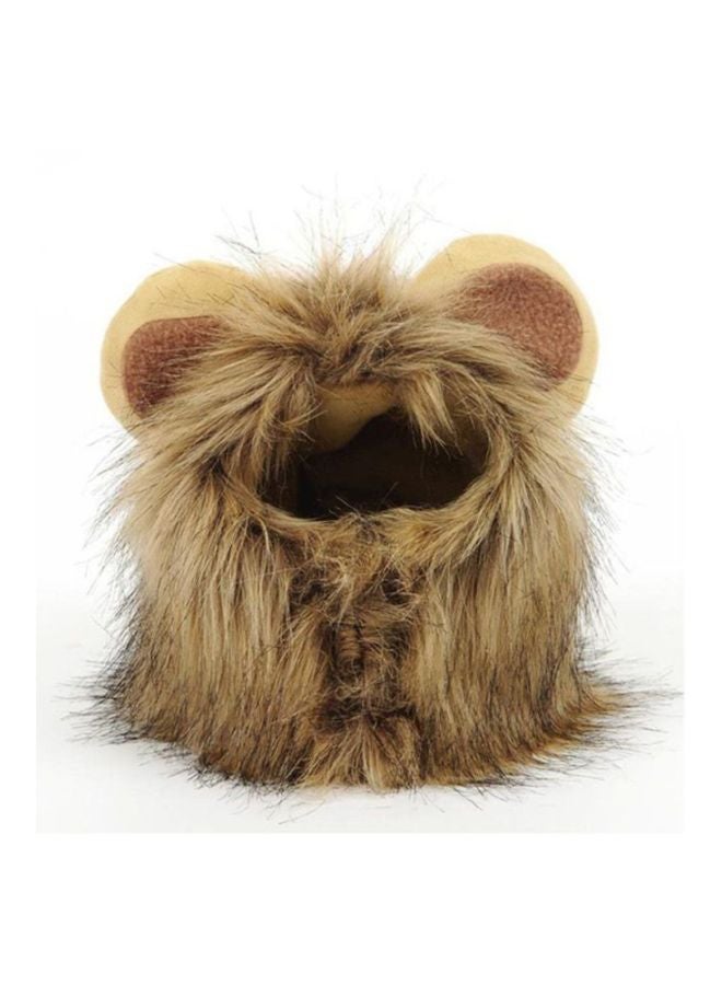 أوتاد قبعة على شكل أسد مضحك بني S - Image 1