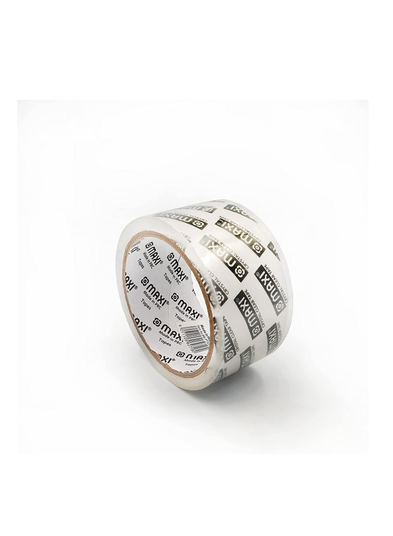 Maxi ‎PT50CC Packing Tape 48Mm X 50 Yds 45 Mic Crystal Clear, High Performance Clear Packing Tape, Shipping Box Packaging Tape For Moving, Office, Carton Sealing & Storage - Image 1