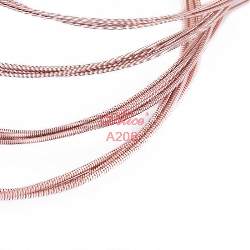 Alice A206 Acoustic Guitar String Set, Staninless Steel Plain String, Copper Alloy Winding, (Phosphor Bronze Color) Anti-Rust Coating PACK OF 3 - Image 5