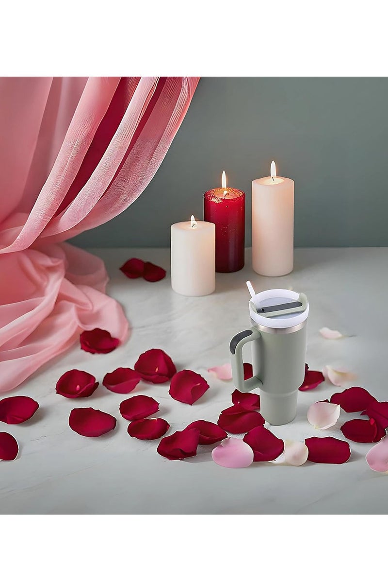 Arabest NEW Insulated Stainless Steel 40 oz Tumbler Cup with Handle, Straw, Straw Cover, Cleaning Kit, Keeps Drinks Cold for Hours (Fog) - Image 4