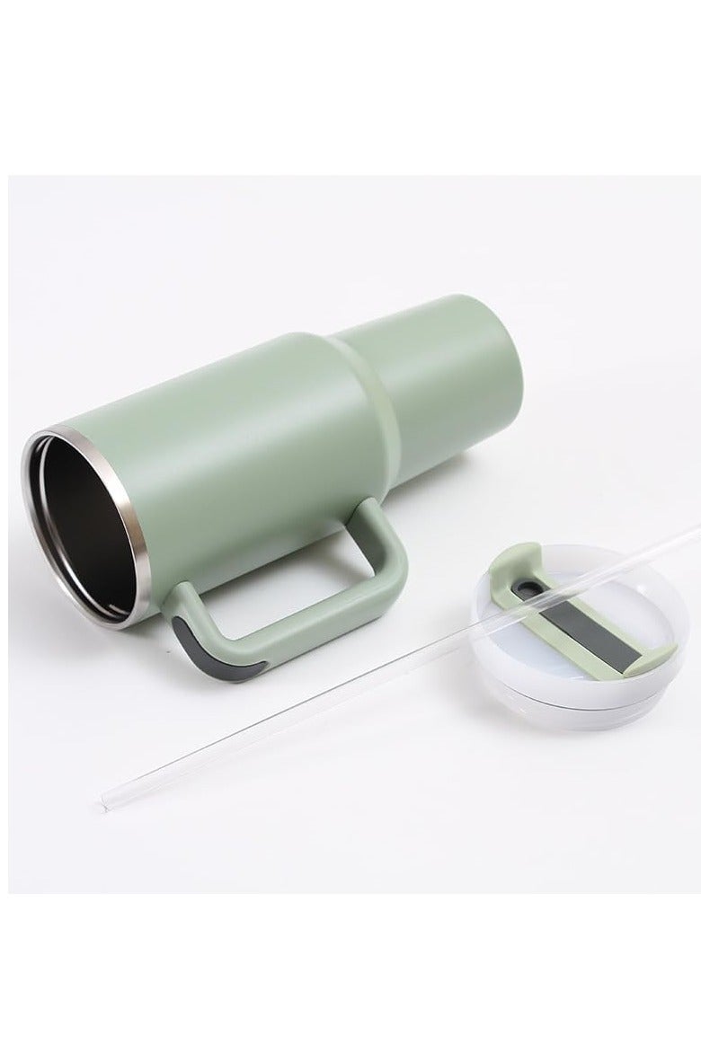 Arabest NEW Insulated Stainless Steel 40 oz Tumbler Cup with Handle, Straw, Straw Cover, Cleaning Kit, Keeps Drinks Cold for Hours (Fog) - Image 5