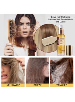 LUNOON Collagen Hair Treatment - Deep Repair Argan Oil Hair Serum for Dry Damaged Hair 50ml - All Hair Types  - Image 4