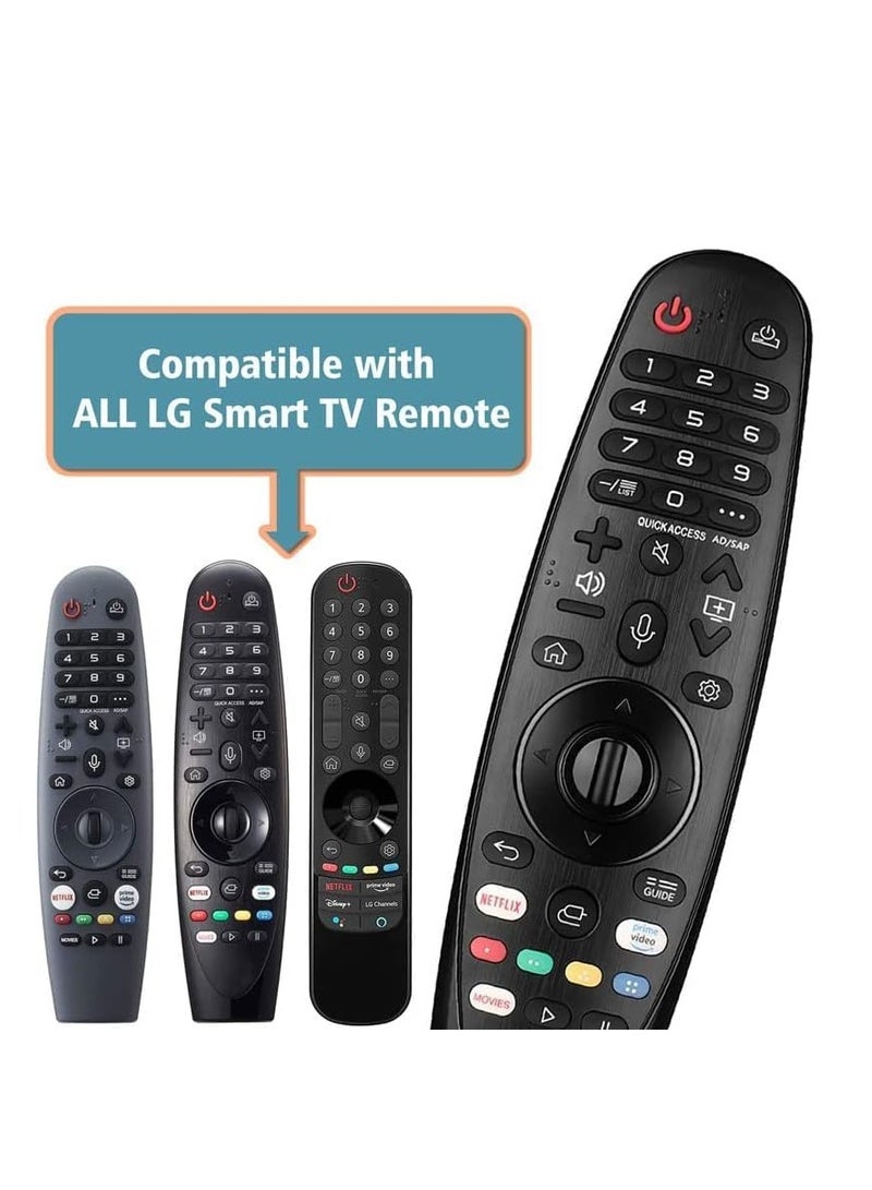PopZa New MR-20GA Magic Wand Voice Remote Control Replacement AKB75855501 for LG 2018 2019 2020 OLED Nano Cell and 4K UHD Models Smart TVs, with Netflix and Prime Video Hot Keys. - Image 3