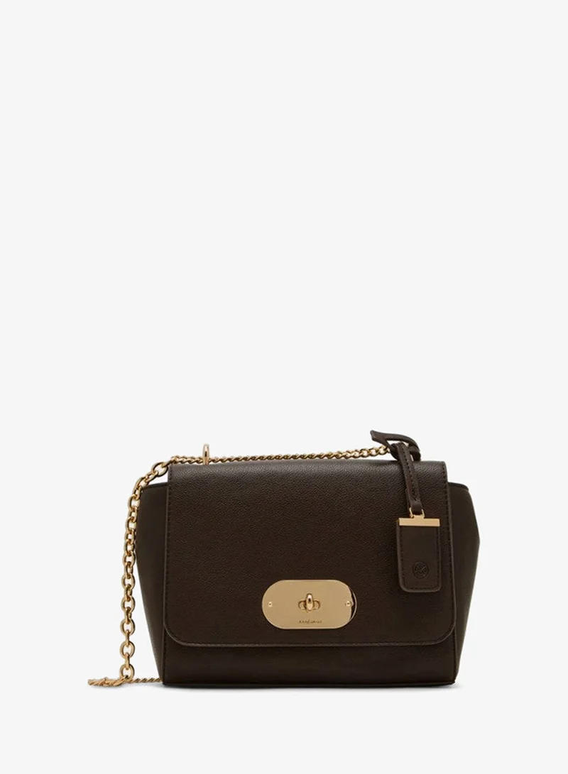ANNE KLEIN Anne Klein Textured Twist-lock Shoulder Bag