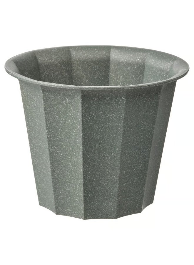 Grey Plant Pot – Indoor & Outdoor Decorative Flower Pot, Durable and Stylish, 9 cm Diameter - Image 1