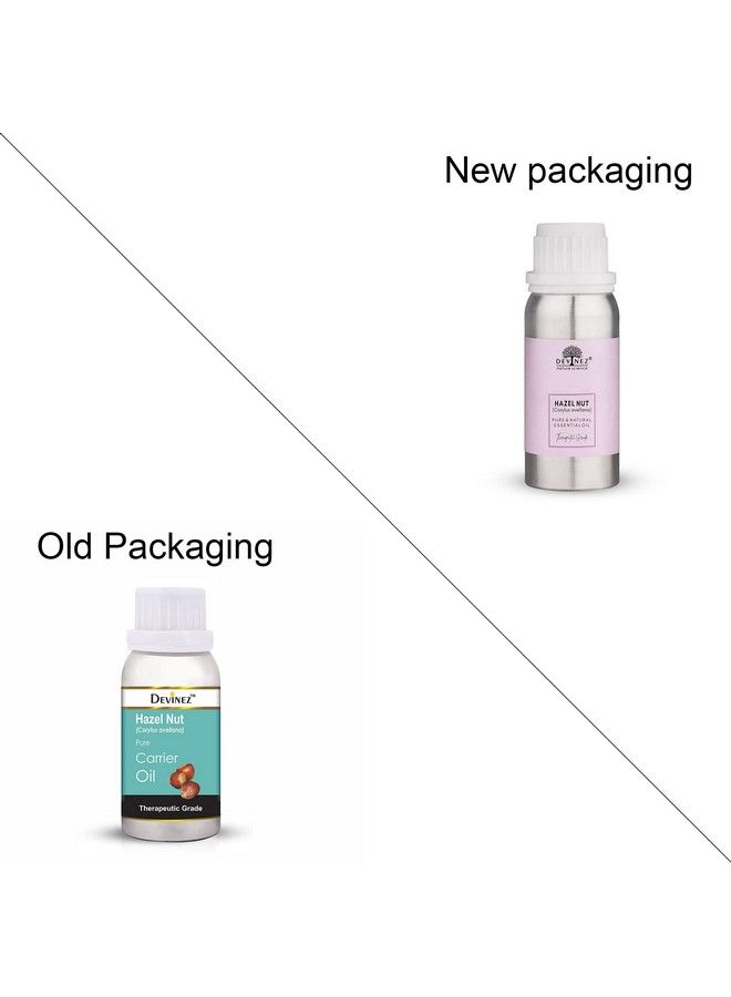 Devinez Hazel Nut Coldpressed Oil 100Ml 100% Pure Natural & Undiluted For Antiageing Healthy & Fresh Skin Acne Care Strengthens Hair Dry And Damaged Hair - Image 3