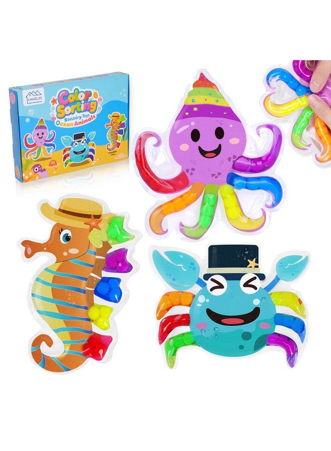 CHHQLZS Color Sorting Toys for Toddlers, Montessori Sensory Toys Preschool Learning Activities Fine Motor Skills Fidget Quiet Educational Gift for Kids Age 3+ - Image 1