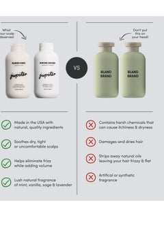 JUPITER Jupiter Physician-Formulated Anti Dandruff Shampoo & Conditioner For Flaky, Itchy, Oily, Dry Scalp - Vegan, Sulfate Free - Color Safe & Paraben Free - Dry Scalp Shampoo and Conditioner For Women & Men  - Image 2
