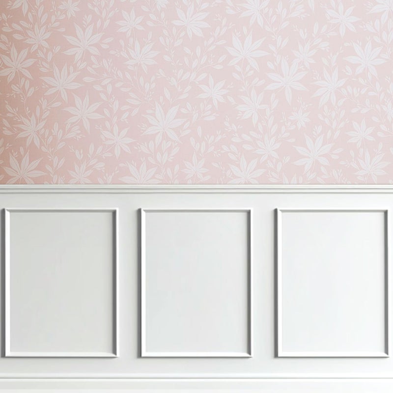 Hungbak 4 Set of 16" x 20" Pre-Cut Accent Wall Molding Trim Kit, Peel and Stick Premade Wainscoting Panels for Interior Decoration, Ready to Assemble Chair Rail Moulding - Image 1