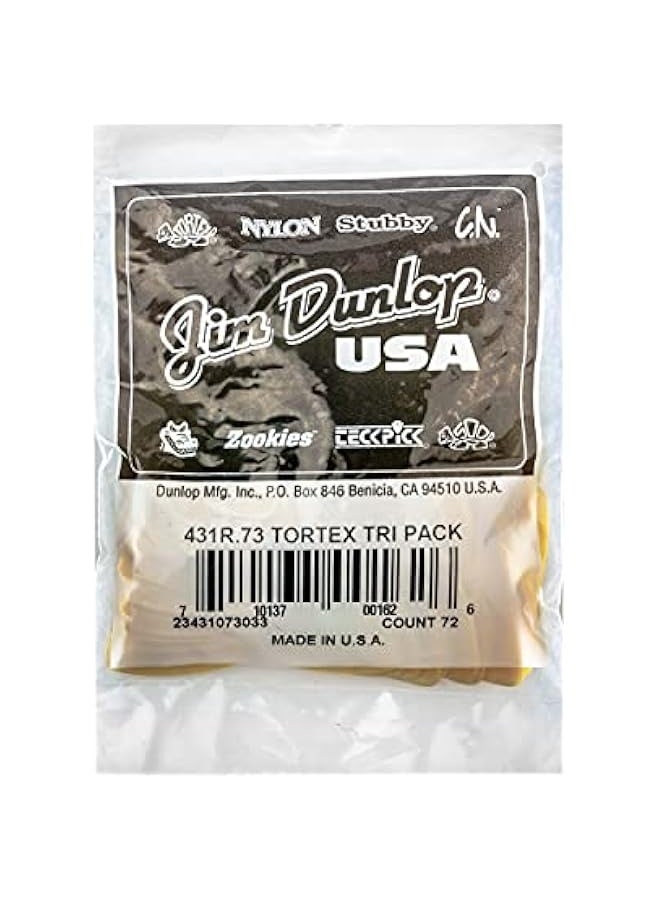 دنلوب جيم دونلوب توتيكس مثلث 0.73 مم مختارات جيتار - 72 حزمة - Image 4