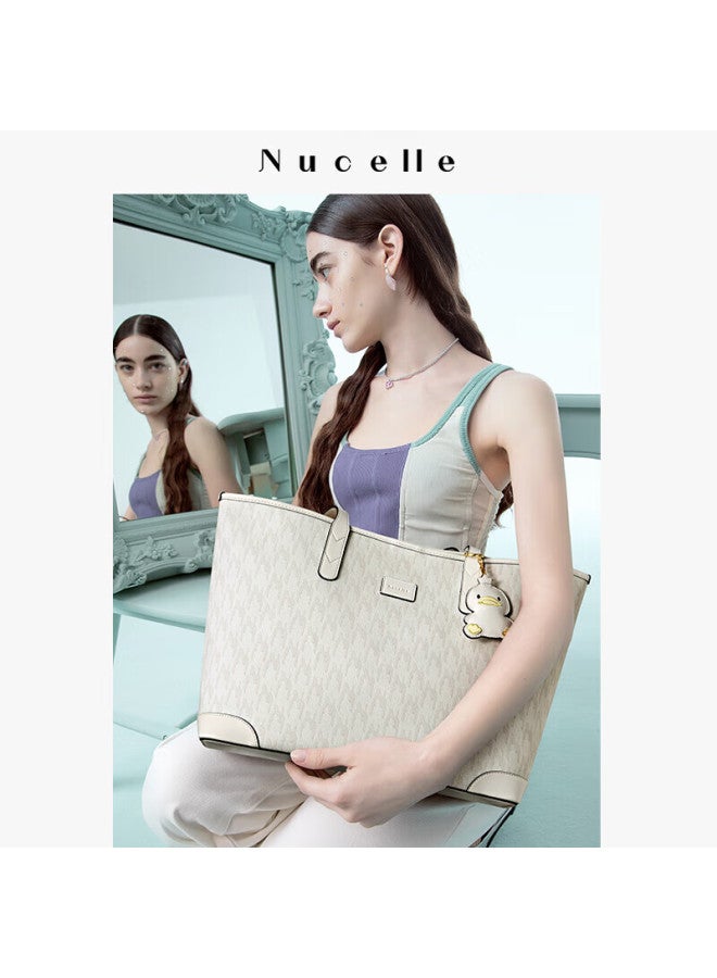 نوسيل Nucelle حقيبة يد نسائية حقيبة Duck Tote، سعة كبيرة، حقيبة كتف للمواصلات - Image 1