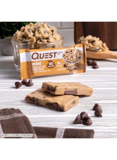 Quest Nutrition Mini Chocolate Chip Cookie Dough Protein Bars, High Protein, Low Carb, Keto Friendly, 14 Count  - Image 5