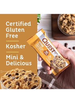 Quest Nutrition Mini Chocolate Chip Cookie Dough Protein Bars, High Protein, Low Carb, Keto Friendly, 14 Count  - Image 3