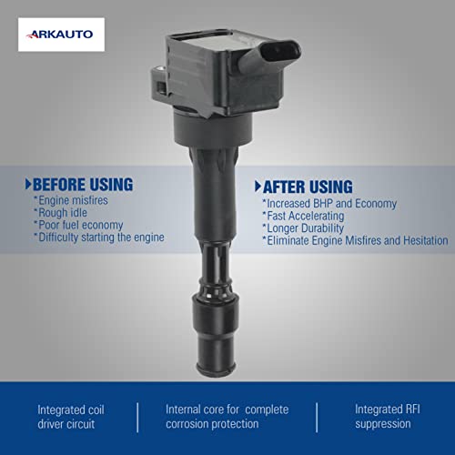 ARKAUTO 4PCS ARKAUTO IGNITION COIL 273002E601 27300-2E601 UF816 UF-816 FOR HYUNDA ELANTRA KONA KONA SONATA VELOSTER KIA FORTE OPTIMA SELTOS SOUL 2.0L L4 G4NG G4NE - Image 3