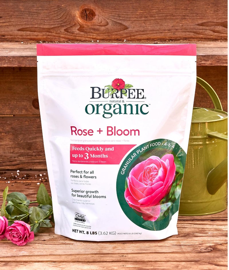 Burpee Organic Bloom Granular All-Natural Food for Roses and Flower Plants | Ideal for Container Gardens, Beds or Bushes, 4 lb, 4lb. Bag - Image 5