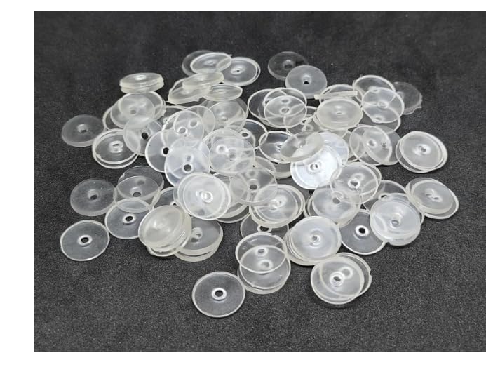 PADMAVATHI ENTERPRISES Soft Silicone Rubber ButtonEarring Back Stopper for Gold Diamond Platinum Silver Earring - Image 1