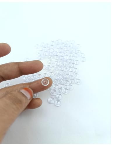 PADMAVATHI ENTERPRISES Soft Silicone Rubber ButtonEarring Back Stopper for Gold Diamond Platinum Silver Earring - Image 5