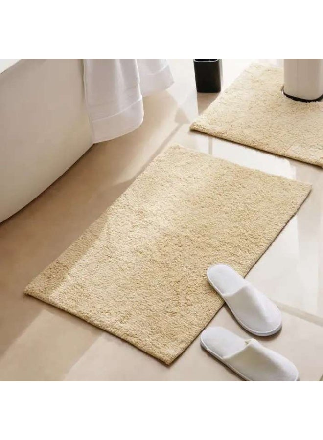 Pan Home ROOM ESSENTIALS S/2 BATHMAT BEIGE - Image 1