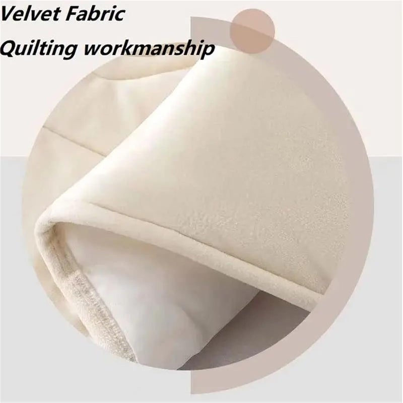 1PC All-Inclusive Plush Quilted Headboard Cover Thick Velvet Bed Head Backrest Soft Bedside Protector for Bedroom(Dark Grey,W120cm x H65cm) - Image 5